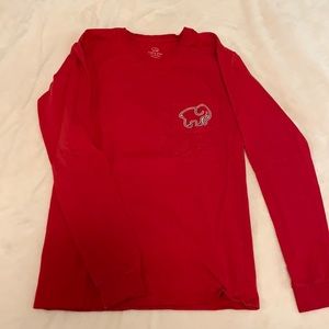 Ivory Ella xs red shirt - winter cuteness!
